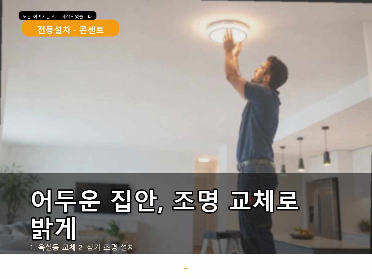 서울 전등설치 서울특별시 서초 서초동 인테리어조명 LED방등 동선정리